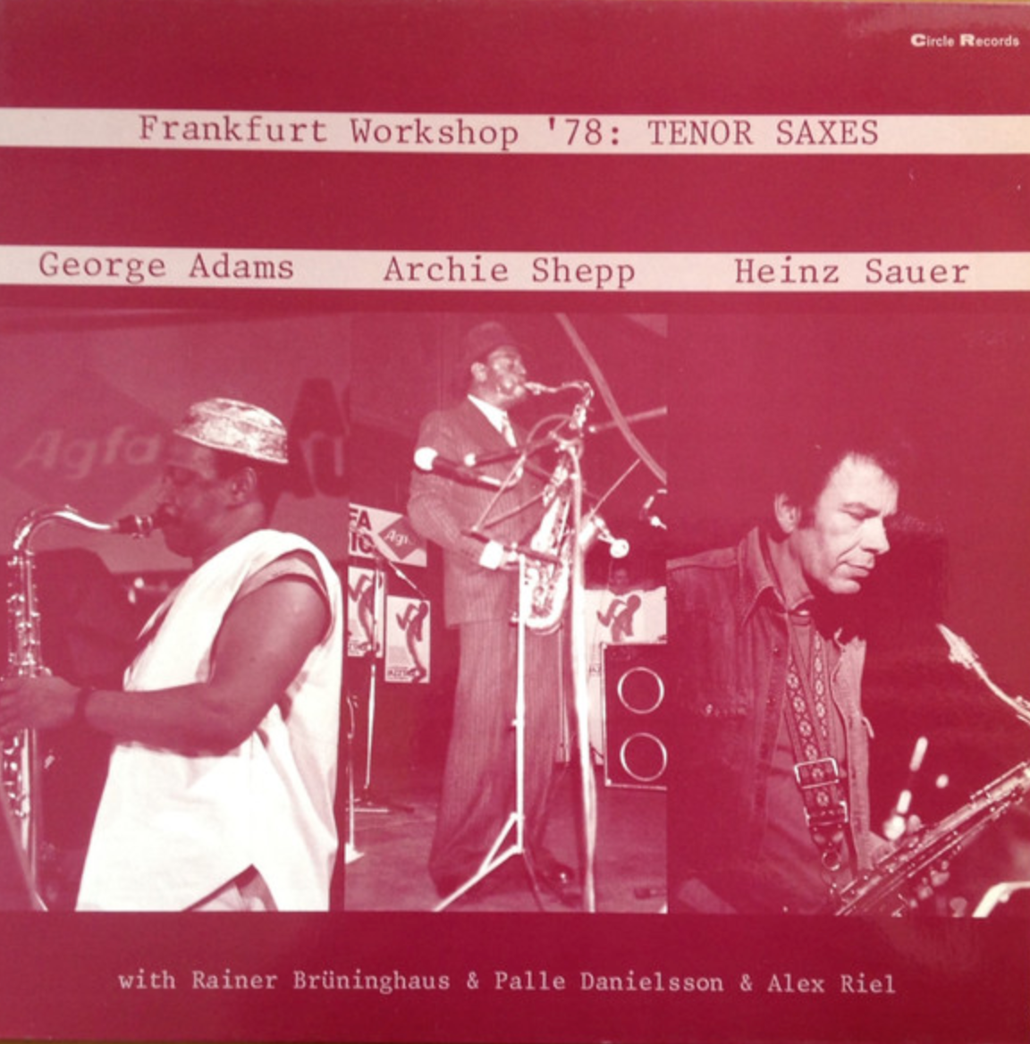 George Adams, Archie Shepp, Heinz Sauer – Frankfurt Workshop '78: Tenor Saxes [USED LP]