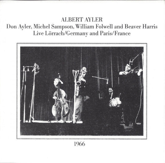 Albert Ayler – Live Lörrach/Germany and Paris/France 1966 [USED 2LP]
