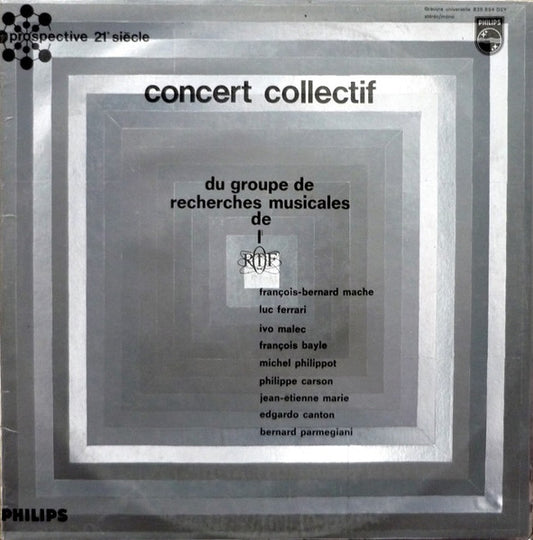 Various – Concert Collectif Du Groupe De Recherches Musicales De l'ORTF [USED LP]