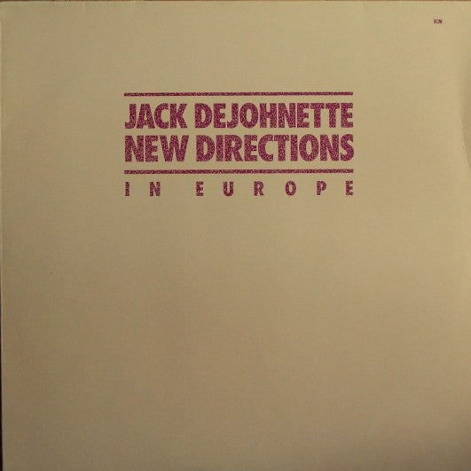 Jack DeJohnette – New Directions in Europe [USED LP]