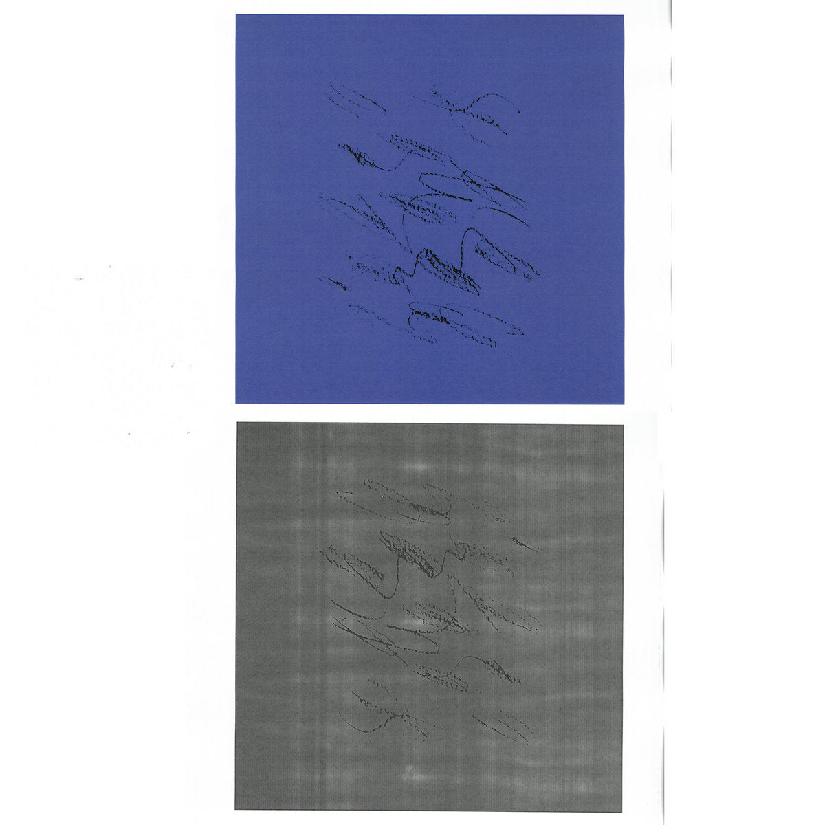 Luke M de Zilva & Bluetung –  Bright, Bright Blue / we crossed the atlantic, untitled [CS]