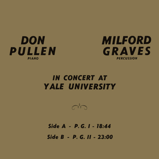 Milford Graves / Don Pullen – In Concert At Yale University [LP]