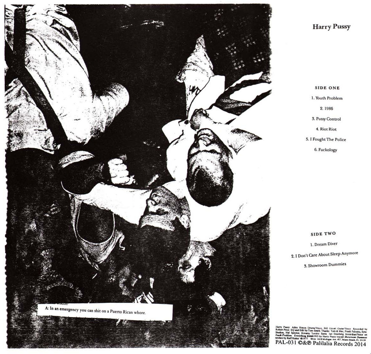 Harry Pussy – Harry Pussy [USED LP]