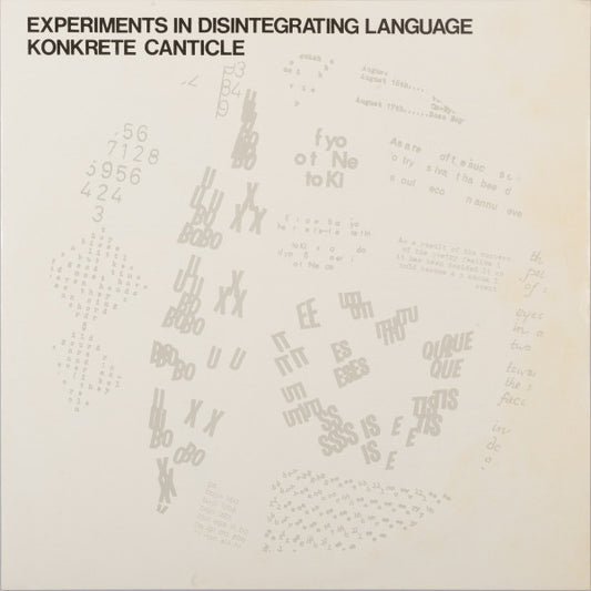 Konkrete Canticle – Experiments In Disintegrating Language [USED LP]