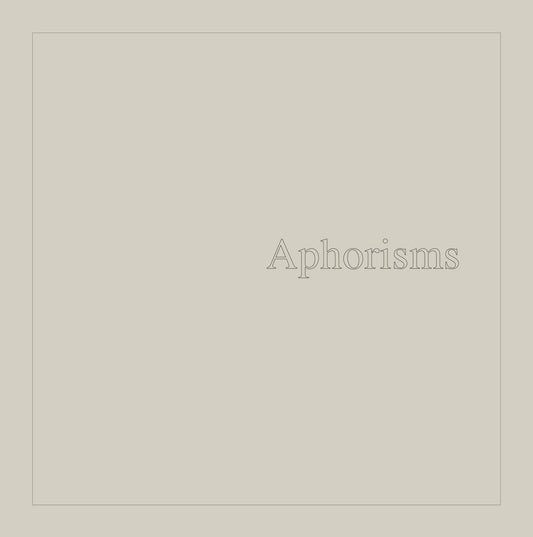Graham Lambkin – Aphorisms [2CD]