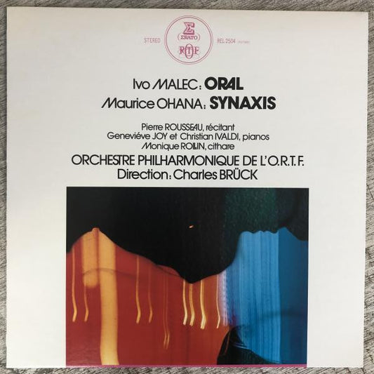 Ivo Malec / Maurice Ohana – Oral / Synaxis [USED LP]