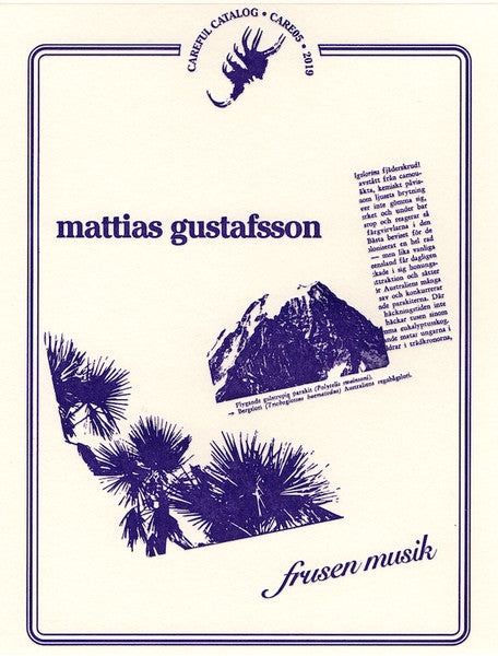 Mattias Gustafsson – Frusen Musik [USED CD]