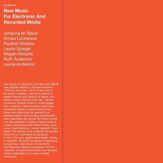 Various – New Music for Electronic and Recorded Media [USED LP]