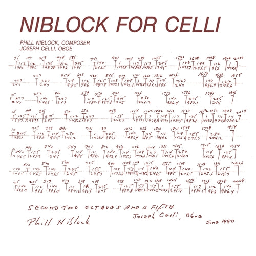 Phill Niblock – Niblock for Celli / Celli Plays Niblock [LP]