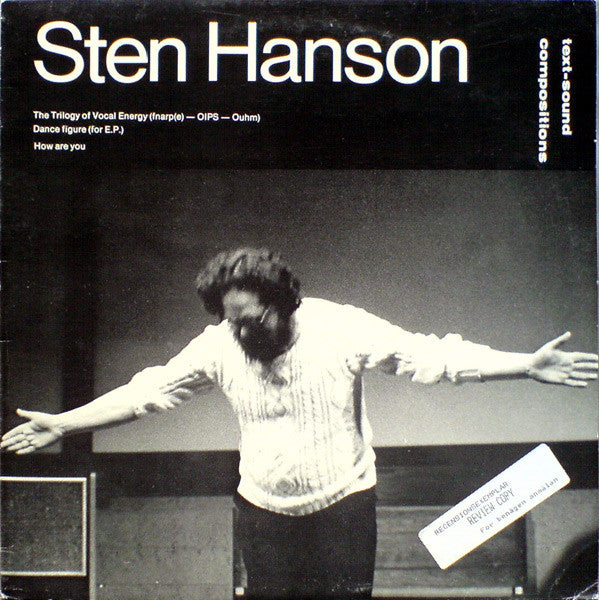 Sten Hanson – Text Sound Compositions [USED LP]