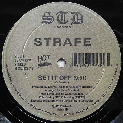 Strafe / B.O.S.E. – Set It Off [USED 12"]
