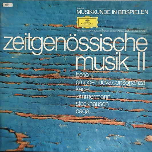 Berio / Gruppe Nuova Consonanza / Kagel / Zimmermann / Stockhausen / Cage – Zeitgenössische Musik II [USED LP]