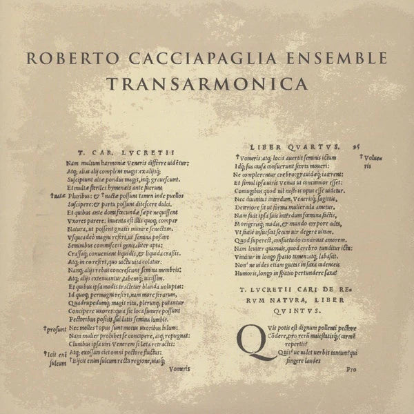 Roberto Cacciapaglia Ensemble – Transarmonica [LP]
