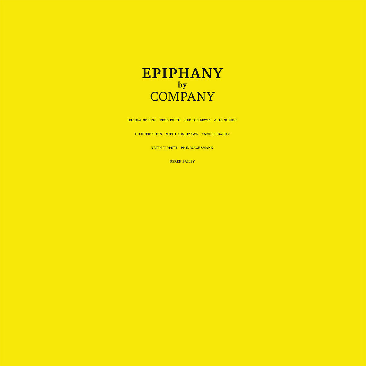 Company – Epiphany [2LP]